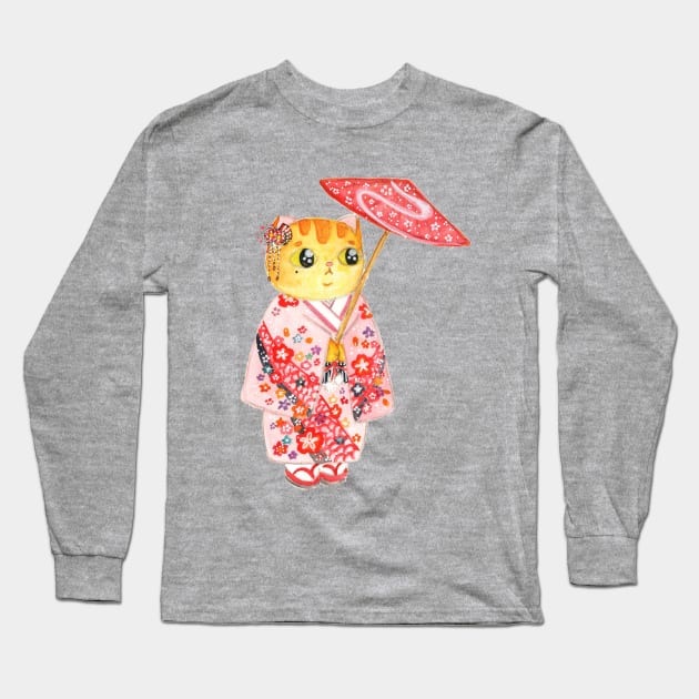 Kimono Long Sleeve T-Shirt by jessthechen